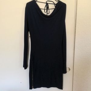 Mid dress dark blue